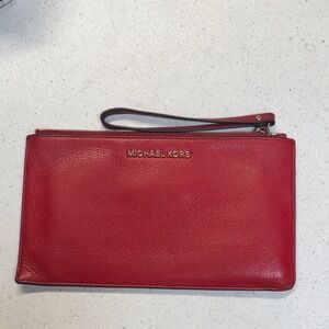 Michael Kors Vibrant Red Wristlet